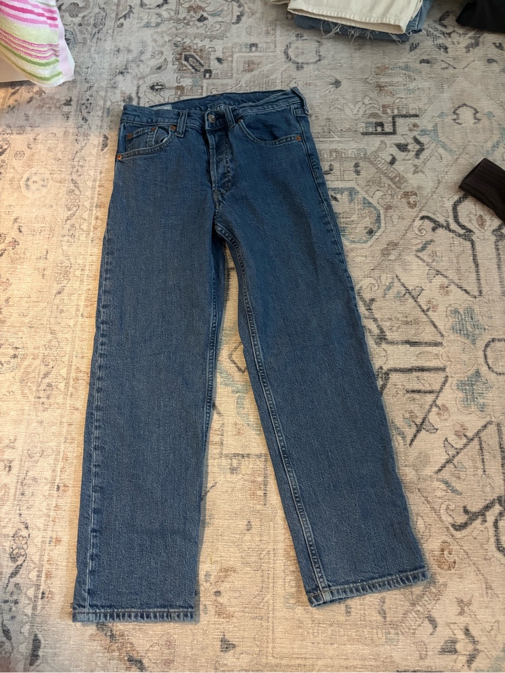 GAP Women's Straight Jeans in Deep Blue Denim